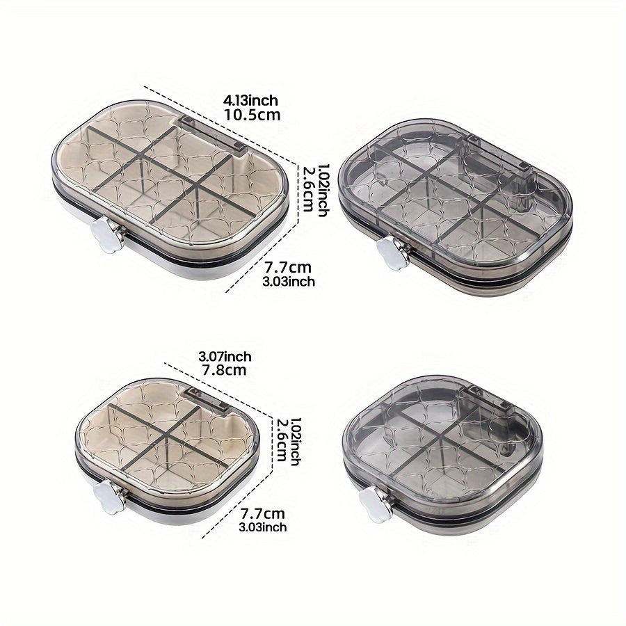 Portable 4 6 Compartment Organizer Box Waterproof & Moisture Proof