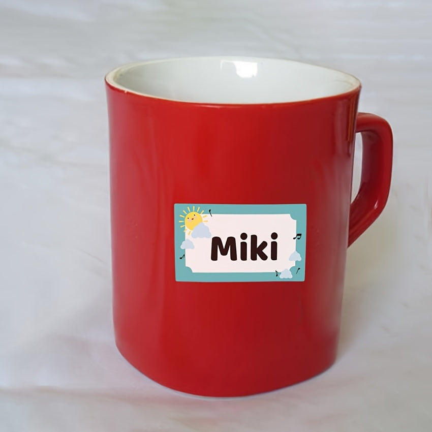 Cartoon Name Stickers for Personalizing Supplies