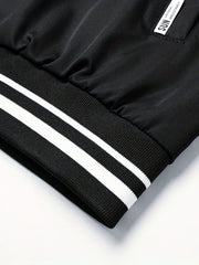 Men's Casual Baseball Collar Zip Up Jacket Coat For Spring Fall