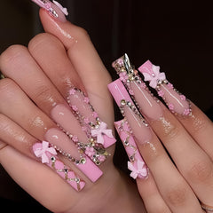 500PCS 3D Nail Art Kit Resin Bows Flat Back Pearls Assorted Shapes DIY Craft