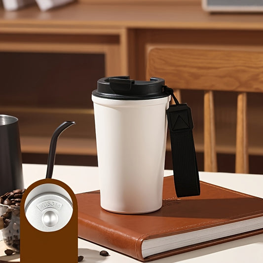 Stainless Steel Travel Mug Insulated Leakproof Lid Carabine