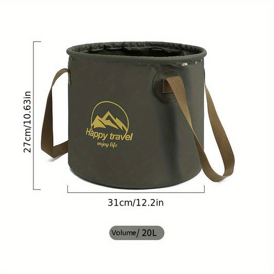 1pc Portable Foldable Bucket for Outdoor Adventures