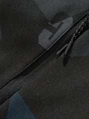 Men's Camo Winter Jacket Zipper Hooded Windproof Sporty Coat