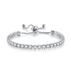 18K Plated Tennis Bracelet Full Zircon Chain Personality Hand Jewelry