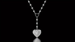 Heart Locket Necklace for Girls Stainless Steel