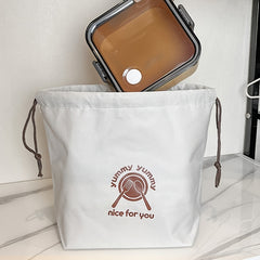 Insulated Lunch Bag Oxford Cloth Portable Bento Box Tote