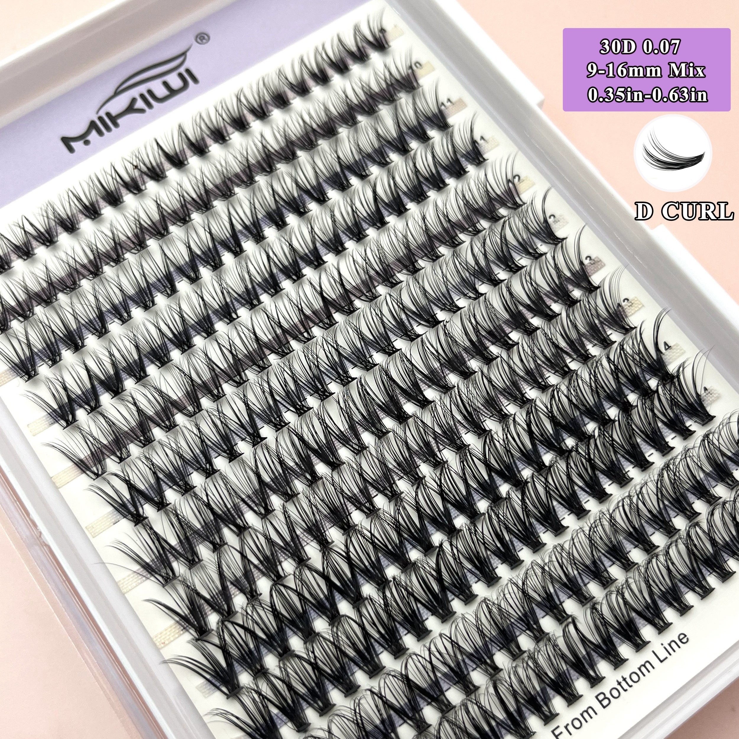 240Pcs Cluster Lashes Individual Lashes D Curling Mix 9 16mm Lash Extensions