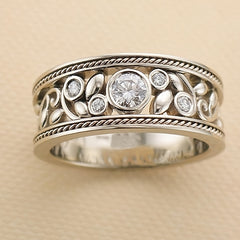 925 Silver Zircon Ring Wedding Jewelry Engagement Gift