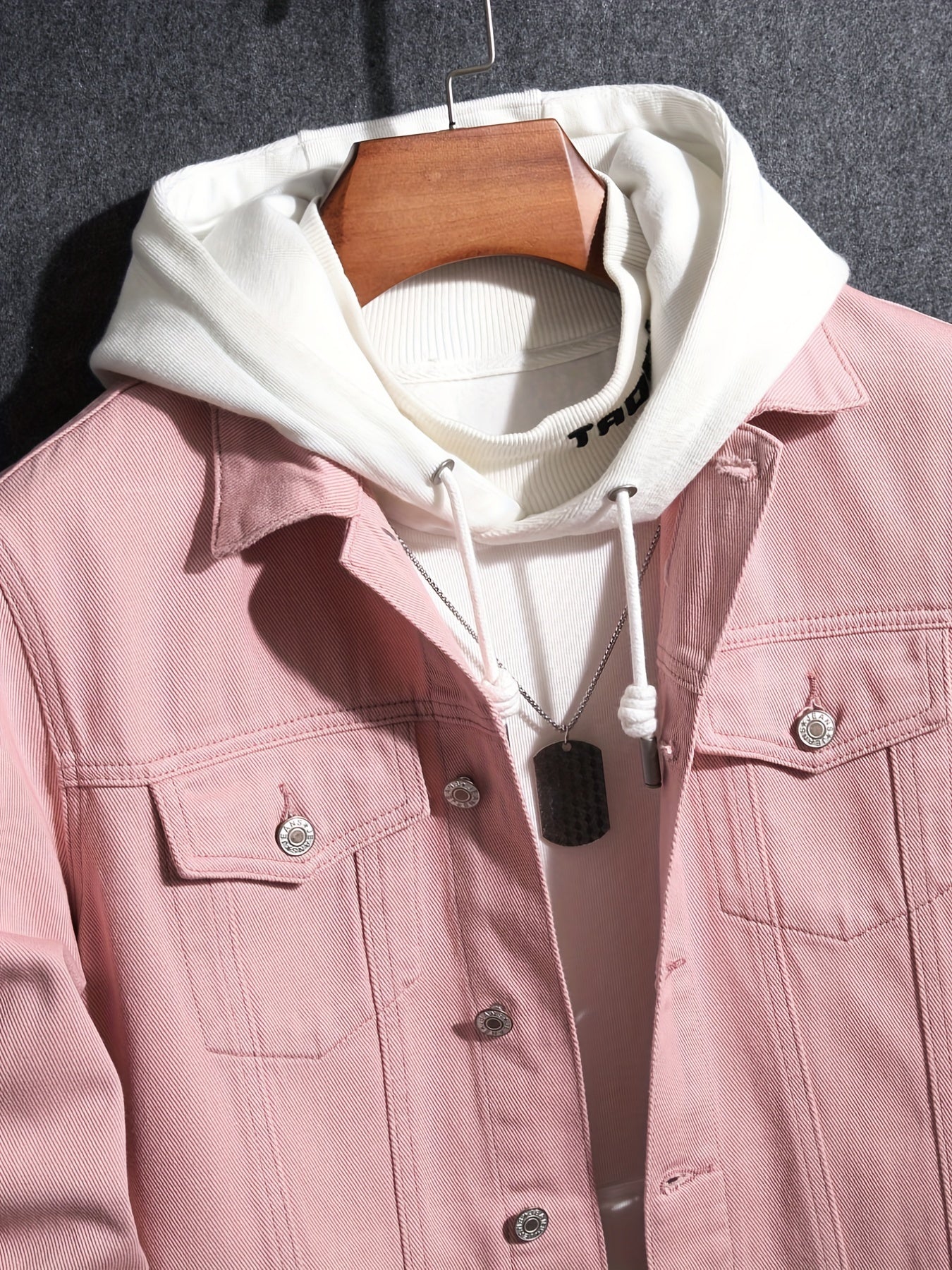 Men's Street Style Denim Jacket for Spring Fall