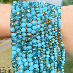 60-80-110pcs Lake Crystal Beads 4-8mm DIY Bracelet Jewelry Making