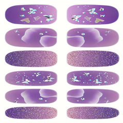 Butterfly Nail Art Stickers Self Adhesive Full Wrap Gel Nail Strips