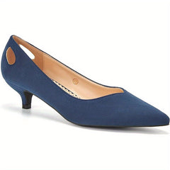 Women's Pointed Toe Kitten Heels Versatile Office Work Shoes