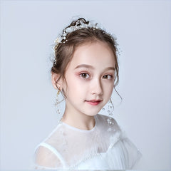 Kids Faux Pearl Flower Headband Children's Accessories