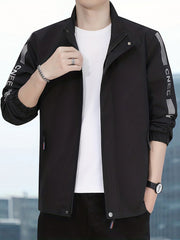 Men's Outdoor Windbreaker Jacket for Spring Autumn Hiking