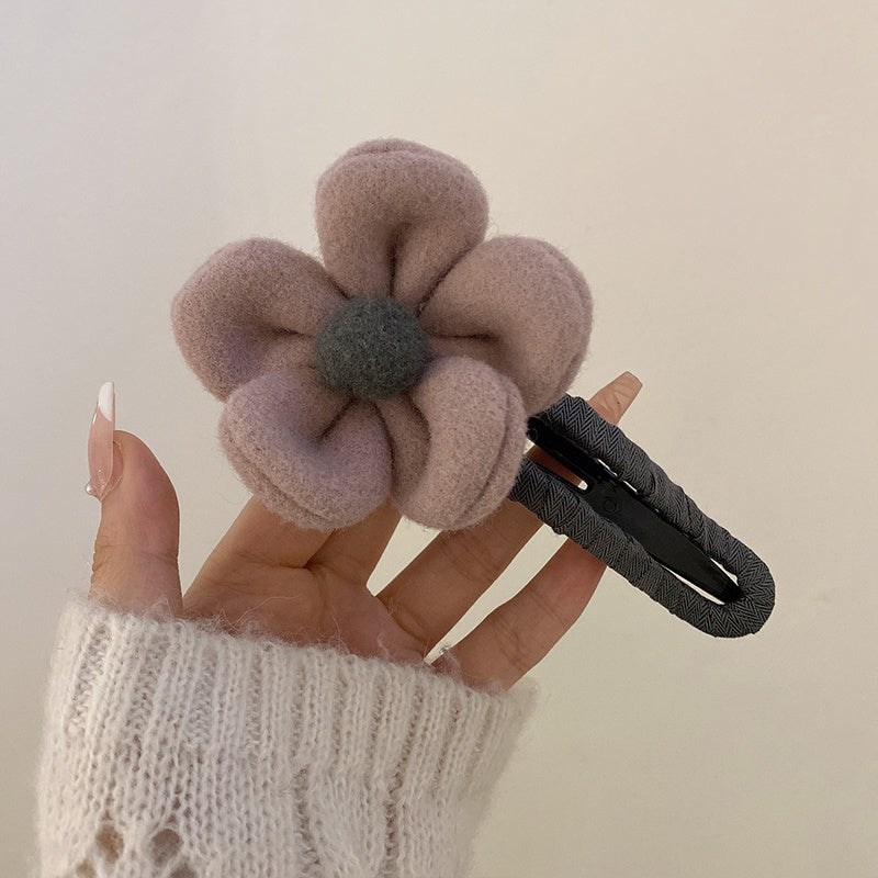 Plush Flowers Hairpin Hairpin Clip For Women Wedding Hair Clip