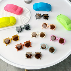 Bear Kids Sunglasses UV Protection Frog Frame Outdoor Supplies