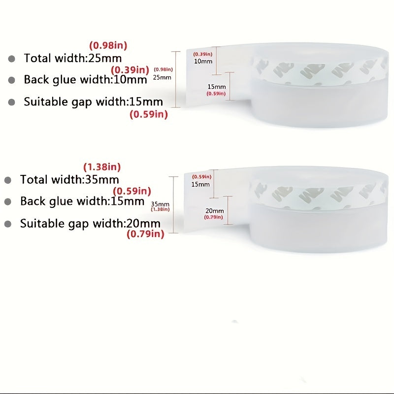 Silicone Roll Door Draft Stoppers Self Adhesive Weatherstrip