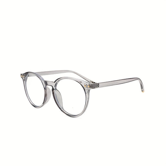 Minimalist Round Clear Frame Eyeglasses Anti Light Eyewear