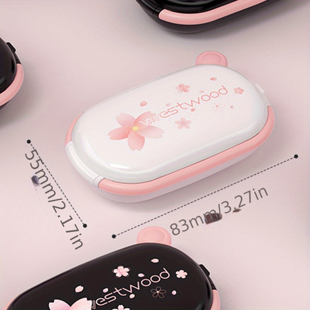 Portable Pill Cutter Dispenser Stainless Steel Blade