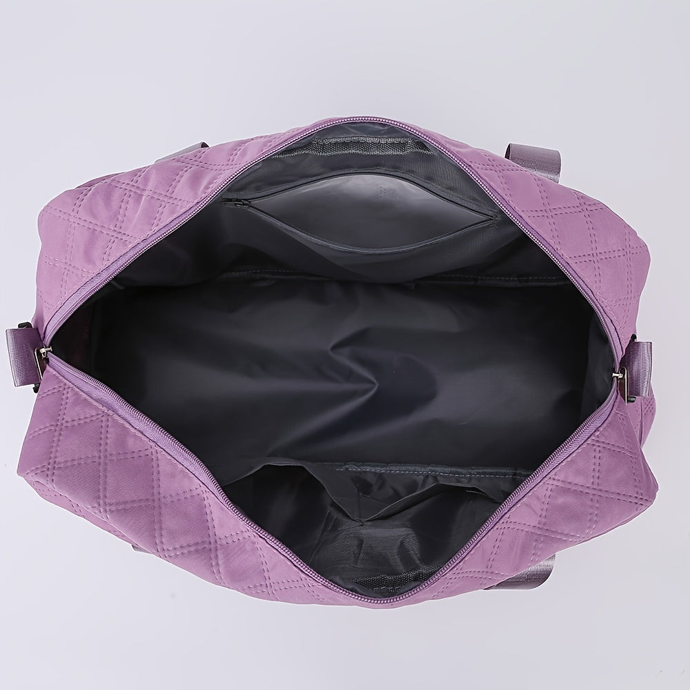 Nylon Sports Duffel Bag with Wet Dry Compartment & Shoe Pocket
