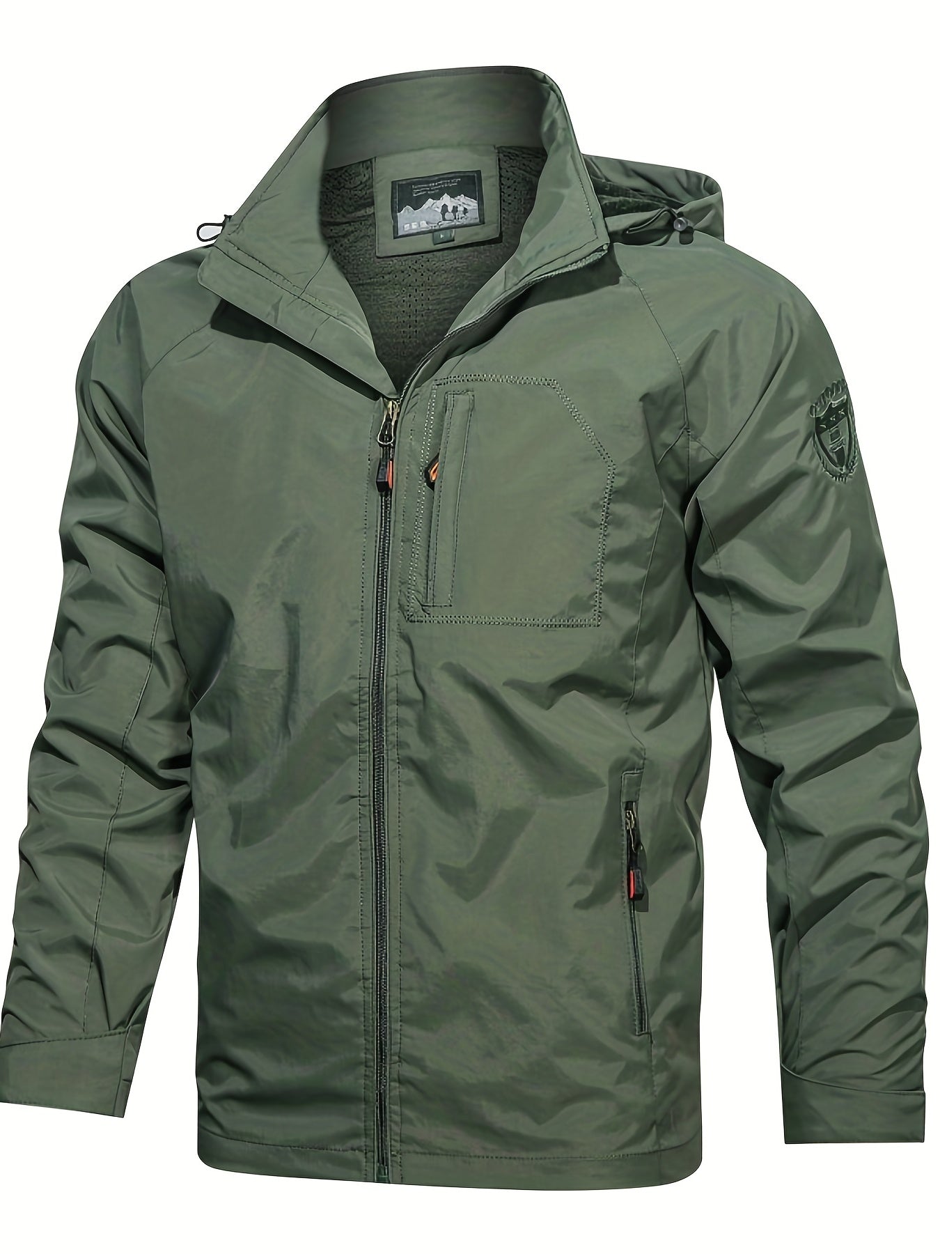 Men's Casual Zip Up Jacket Coat For Spring Fall Outdoor