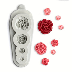 3D Silicone Rose Chocolate Mold for Cake Decorating Fondant Biscuit Candy Mold