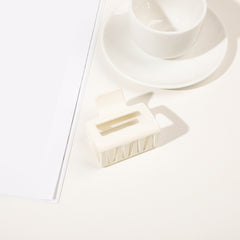 Matte Rectangle Small Hair Claw Clips