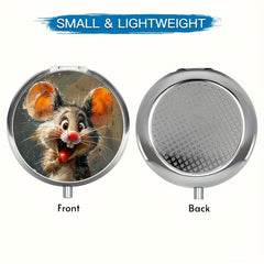 Cartoon Mouse Pill Case Travel Size Medication Organizer
