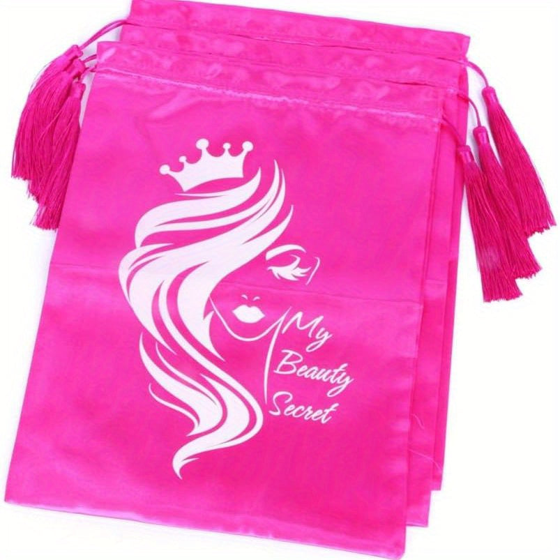 Large Hair Storage Bags with Drawstring for Extensions Bundles Wigs