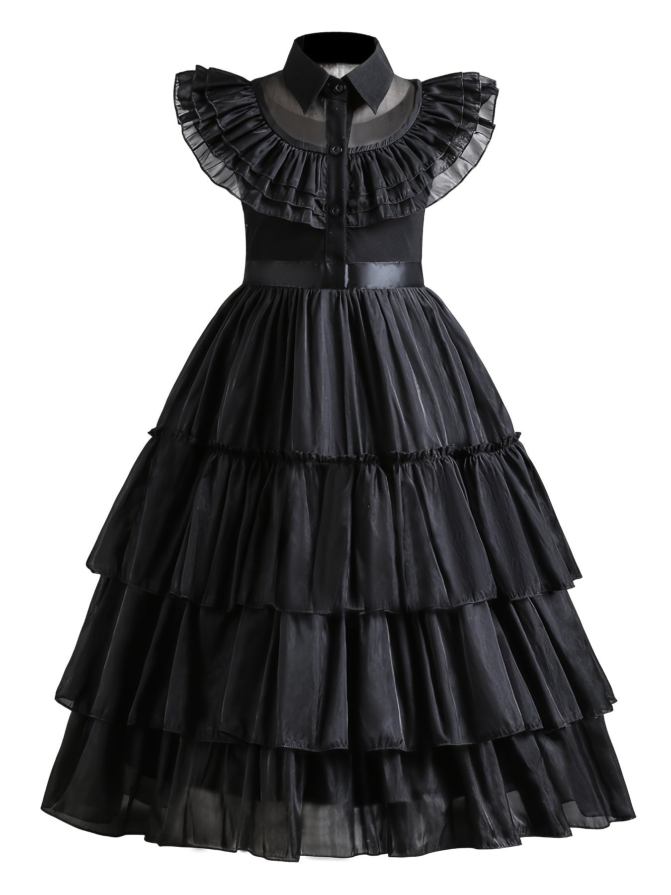 Girl's Layered Mesh Dress Cosplay Costume for Halloween