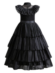 Girl's Layered Mesh Dress Cosplay Costume for Halloween