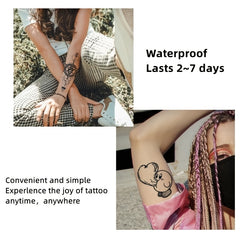 Realistic 3D Butterfly Tattoo Sticker Waterproof Long Lasting Arm Body Art