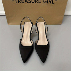 Women's Slingback Stiletto Heels Ankle Strap Sandals Dress Shoes