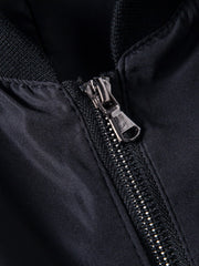 Men's Dragon Printed Baseball Collar Jacket