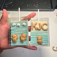 100pc Clear Treat Boxes with Hole for Cakesickles & Macarons