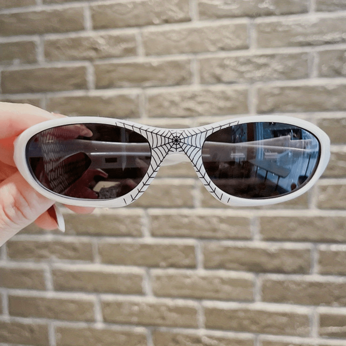 Y2K Spider Pattern Sunglasses for Kids