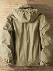 Men's Lightweight Hooded Windbreaker Jacket for Spring Fall