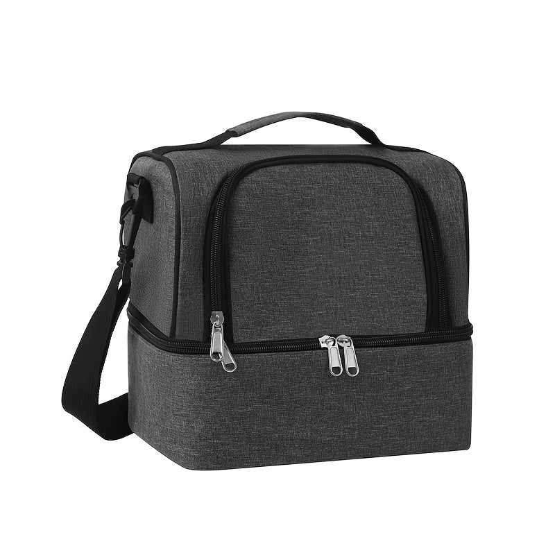 Large Insulated Lunch Bag Thermal Cooler with Shoulder Strap