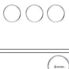 Stainless Steel Round Ring Nose Nail Body Ear Ring