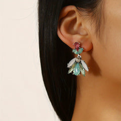 Gothic Rhinestone Drop Earrings