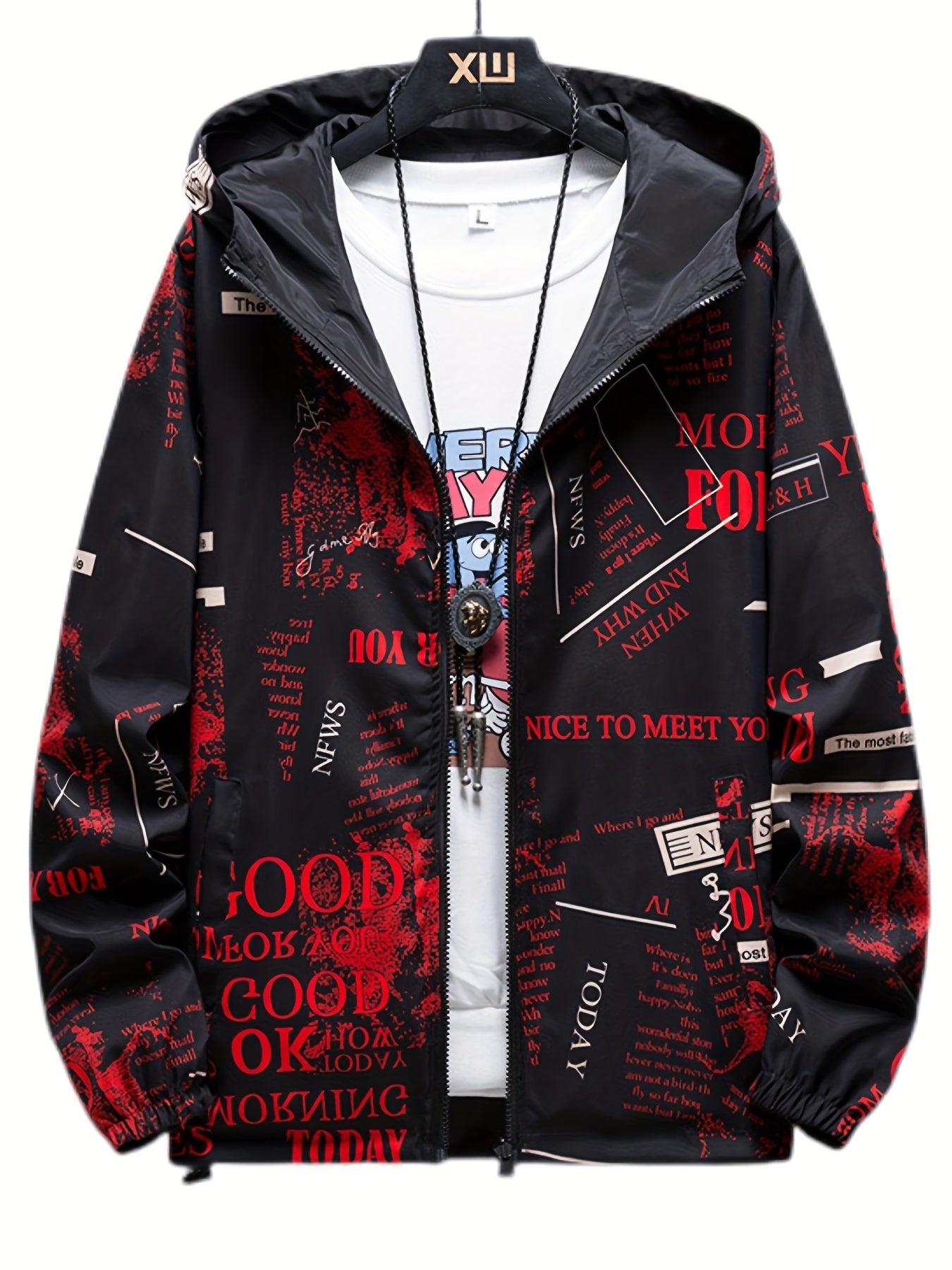 Spring Autumn Mens Casual Reversible Hoodie Jacket Men Clothes