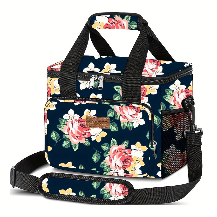 HEOPONO Insulated Lunch Bag Waterproof Portable Cooler Warmer Outdoor Camping Lu