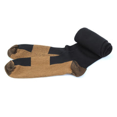 5 Pairs Copper Compression Socks 20-30mmHg Graduated Pressure Striped Pattern