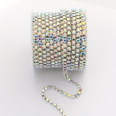 12 Claws Rhinestone Chain for DIY Nail, Shoe, Headwear - 48 Inches