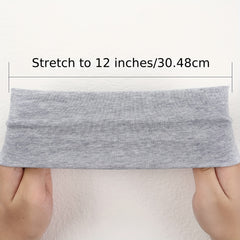 4pcs Solid Elastic Headbands Soft Sweat Absorbing Hair Accessories for Sports