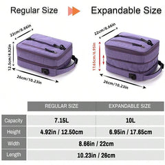 Insulated Bento Lunch Bag Square Oxford Cloth Hand Washable Aluminum Foil