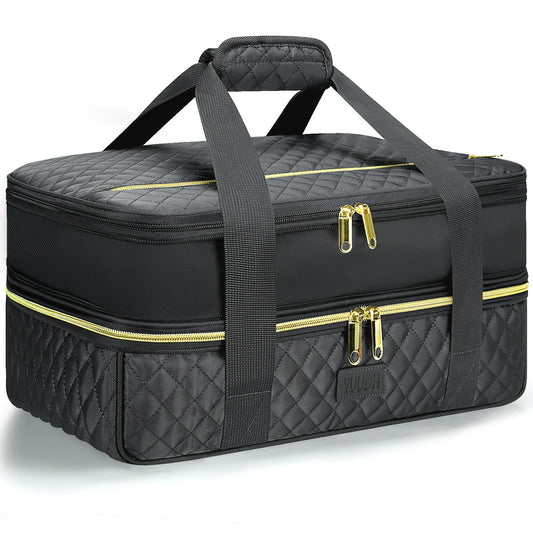 Insulated Lunch Box Double Layer Waterproof Non Leak Fiber Material