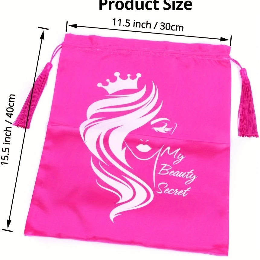 Large Hair Storage Bags with Drawstring for Extensions Bundles Wigs
