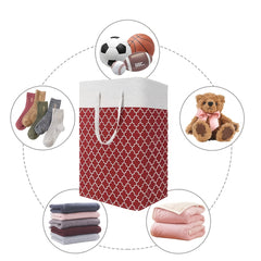 2pcs Large Folding Storage Bins with Handles for Clothes Quilts Toys