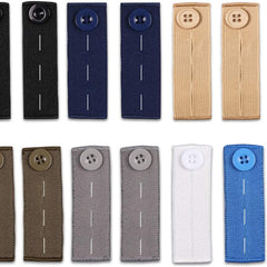 Elastic Waist Extension Belt for Jeans & Pants Adjustable Button Extenders